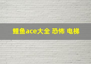 鲤鱼ace大全 恐怖 电梯